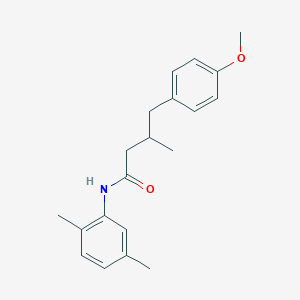 molecular formula C20H25NO2 B11707591 N-(2,5-dimethylphenyl)-4-(4-methoxyphenyl)-3-methylbutanamide 