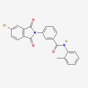 3-(5-bromo-1,3-dioxoisoindol-2-yl)-N-(2-methylphenyl)benzamide