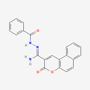 3-oxo-N'-(phenylcarbonyl)-3H-benzo[f]chromene-2-carbohydrazonamide