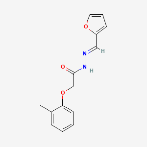 molecular formula C14H14N2O3 B11707643 N'-(Furan-2-ylmethylene)-2-(o-tolyloxy)acetohydrazide 