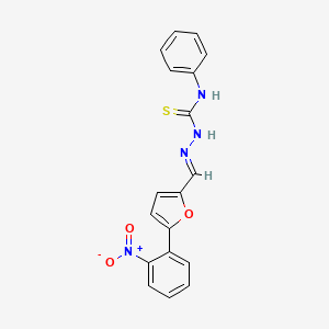 (2E)-2-{[5-(2-nitrophenyl)furan-2-yl]methylidene}-N-phenylhydrazinecarbothioamide