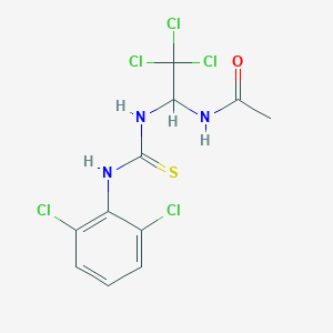 N-(2,2,2-trichloro-1-{[(2,6-dichloroanilino)carbothioyl]amino}ethyl)acetamide