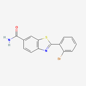 molecular formula C14H9BrN2OS B1170771 2-(2-Bromophenyl)-1,3-benzothiazole-6-carboxamide 