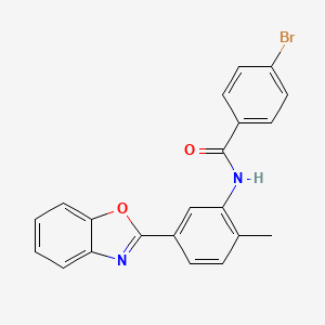 N-[5-(1,3-benzoxazol-2-yl)-2-methylphenyl]-4-bromobenzamide