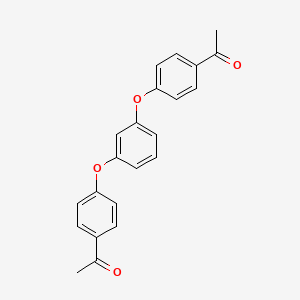 molecular formula C22H18O4 B11707731 1-{4-[3-(4-Acetylphenoxy)phenoxy]phenyl}ethan-1-one CAS No. 13118-92-8