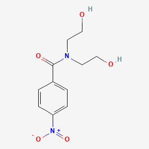 molecular formula C11H14N2O5 B11707744 N,N-bis(2-hydroxyethyl)-4-nitrobenzamide CAS No. 5467-17-4