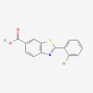 2-(2-Bromophenyl)-1,3-benzothiazole-6-carboxylic acid