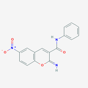 2-imino-6-nitro-N-phenyl-2H-chromene-3-carboxamide