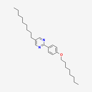 molecular formula C27H42N2O B11707766 Pyrimidine, 5-nonyl-2-[4-(octyloxy)phenyl]- CAS No. 57202-58-1