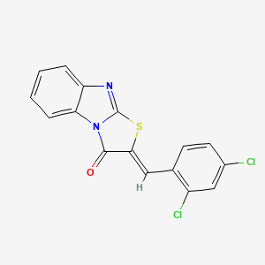 (2Z)-2-[(2,4-dichlorophenyl)methylene]thiazolo[3,2-a]benzimidazol-1-one