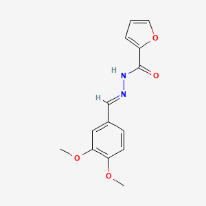 N'-[(E)-(3,4-dimethoxyphenyl)methylidene]furan-2-carbohydrazide