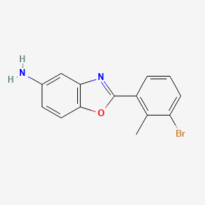 2-(3-Bromo-2-methylphenyl)-1,3-benzoxazol-5-amine