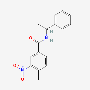 4-methyl-3-nitro-N-(1-phenylethyl)benzamide