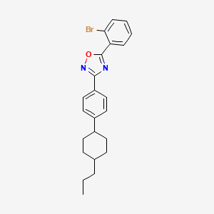 5-(2-Bromophenyl)-3-[4-(4-propylcyclohexyl)phenyl]-1,2,4-oxadiazole