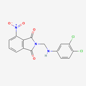 2-{[(3,4-dichlorophenyl)amino]methyl}-4-nitro-2,3-dihydro-1H-isoindole-1,3-dione