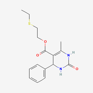 2-(Ethylsulfanyl)ethyl 6-methyl-2-oxo-4-phenyl-1,2,3,4-tetrahydropyrimidine-5-carboxylate