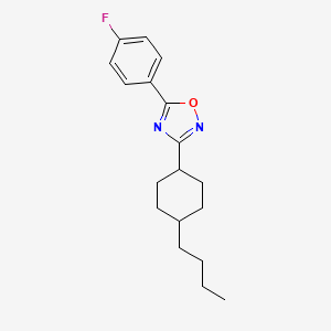 molecular formula C18H23FN2O B11707877 3-(4-Butylcyclohexyl)-5-(4-fluorophenyl)-1,2,4-oxadiazole 