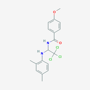 4-methoxy-N-{2,2,2-trichloro-1-[(2,4-dimethylphenyl)amino]ethyl}benzamide