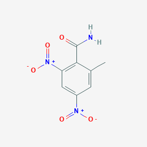 molecular formula C8H7N3O5 B11707912 2-Methyl-4,6-dinitrobenzamide 