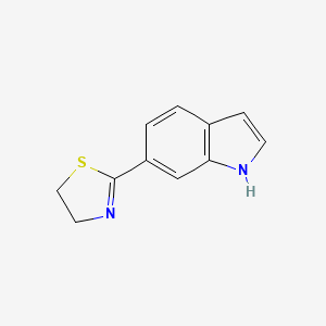 molecular formula C11H10N2S B1170792 6-(4,5-dihydro-1,3-thiazol-2-yl)-1H-indole 