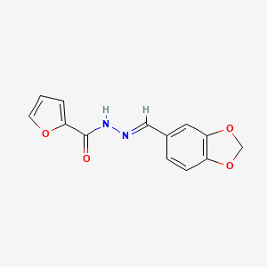 molecular formula C13H10N2O4 B11707930 N'-[(E)-1,3-benzodioxol-5-ylmethylidene]furan-2-carbohydrazide 