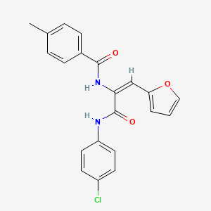 N-(1-((4-Chloroanilino)carbonyl)-2-(2-furyl)vinyl)-4-methylbenzamide