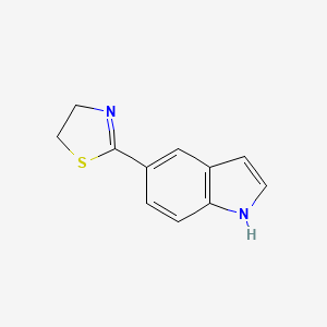 molecular formula C11H10N2S B1170798 5-(4,5-dihydro-1,3-thiazol-2-yl)-1H-indole 