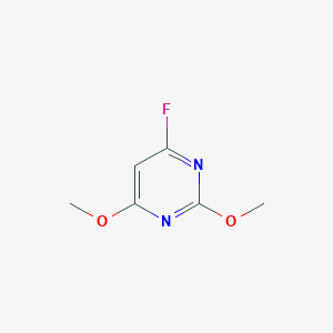 molecular formula C6H7FN2O2 B11707984 4-Fluoro-2,6-dimethoxypyrimidine 