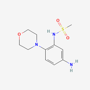 molecular formula C11H17N3O3S B1170801 N-[5-amino-2-(morpholin-4-yl)phenyl]methanesulfonamide 
