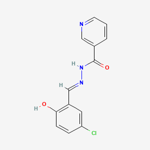 N'-[(E)-(5-chloro-2-hydroxyphenyl)methylidene]pyridine-3-carbohydrazide