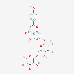 5-Hydroxy-2-(4-methoxyphenyl)-7-[3,4,5-trihydroxy-6-[(3,4,5-trihydroxy-6-methyloxan-2-yl)oxymethyl]oxan-2-yl]oxychromen-4-one