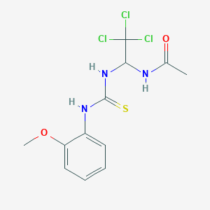 N-(2,2,2-trichloro-1-{[(2-methoxyphenyl)carbamothioyl]amino}ethyl)acetamide