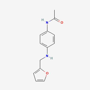 molecular formula C13H14N2O2 B11708062 N-{4-[(furan-2-ylmethyl)amino]phenyl}acetamide 