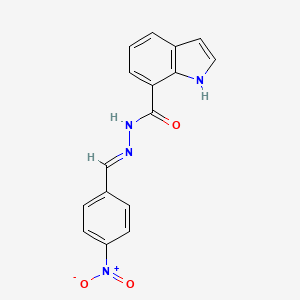 N'-[(E)-(4-nitrophenyl)methylidene]-1H-indole-7-carbohydrazide