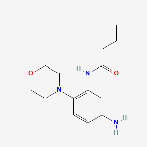 molecular formula C14H21N3O2 B1170814 N-[5-amino-2-(morpholin-4-yl)phenyl]butanamide 