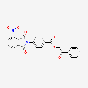 2-oxo-2-phenylethyl 4-(4-nitro-1,3-dioxo-1,3-dihydro-2H-isoindol-2-yl)benzoate