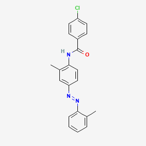 4-Chloro-N-(2-methyl-4-((2-methylphenyl)diazenyl)phenyl)benzamide