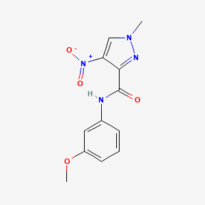 N-(3-methoxyphenyl)-1-methyl-4-nitro-1H-pyrazole-3-carboxamide