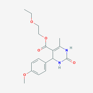 2-Ethoxyethyl 4-(4-methoxyphenyl)-6-methyl-2-oxo-1,2,3,4-tetrahydropyrimidine-5-carboxylate