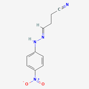 (4E)-4-[2-(4-Nitrophenyl)hydrazin-1-ylidene]butanenitrile