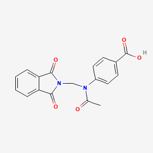 4-{acetyl[(1,3-dioxo-1,3-dihydro-2H-isoindol-2-yl)methyl]amino}benzoic acid