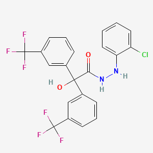 N'-(2-chlorophenyl)-2-hydroxy-2,2-bis[3-(trifluoromethyl)phenyl]acetohydrazide