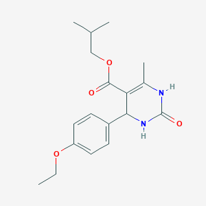 molecular formula C18H24N2O4 B11708303 2-Methylpropyl 4-(4-ethoxyphenyl)-6-methyl-2-oxo-1,2,3,4-tetrahydropyrimidine-5-carboxylate 