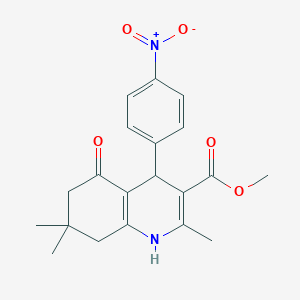 Methyl 2,7,7-trimethyl-4-(4-nitrophenyl)-5-oxo-1,4,5,6,7,8-hexahydroquinoline-3-carboxylate