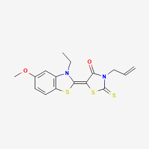 3-Allyl-5-(3-ethyl-5-methoxy-3H-benzothiazol-2-ylidene)-2-thioxo-thiazolidin-4-one