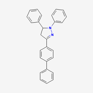 3-(biphenyl-4-yl)-1,5-diphenyl-4,5-dihydro-1H-pyrazole