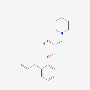 molecular formula C18H27NO2 B11708384 1-(2-Allyl-phenoxy)-3-(4-methyl-piperidin-1-yl)-propan-2-ol 