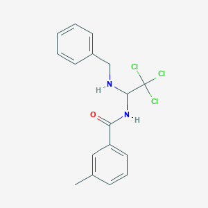 N-[1-(benzylamino)-2,2,2-trichloroethyl]-3-methylbenzamide