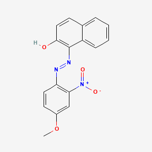 molecular formula C17H13N3O4 B11708454 1-[(4-Methoxy-2-nitrophenyl)azo]-2-naphthol CAS No. 49744-28-7