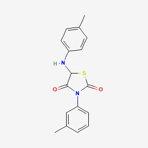 3-(3-Methylphenyl)-5-[(4-methylphenyl)amino]-1,3-thiazolidine-2,4-dione